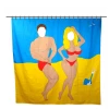 The Unusual Gift Company Seaside Shower Curtain