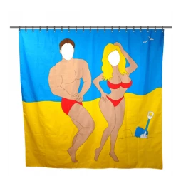 The Unusual Gift Company Seaside Shower Curtain