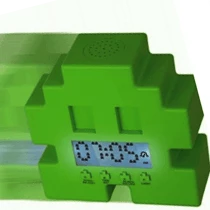 Bluw Space Invader/Space Alien Alarm Clock
