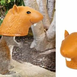 The Unusual Gift Company Big Head Squirrel Feeder