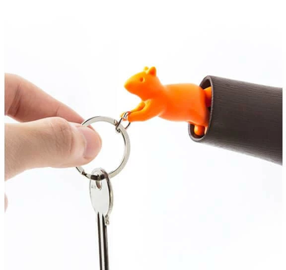 The Unusual Gift Company Squirrel Keyring And Holder