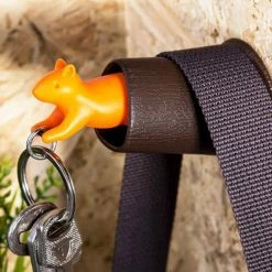 The Unusual Gift Company Squirrel Keyring And Holder