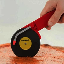 The Unusual Gift Company Top Spin Pizza Cutter