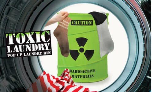 The Unusual Gift Company Sisters & Brothers Toxic Laundry Bin