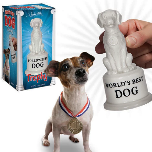 The Unusual Gift Company World's Best Dog Trophy Pets