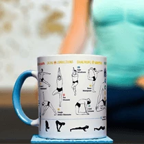 The Unusual Gift Company How To Do Yoga Mug Coffee & Tea Lovers